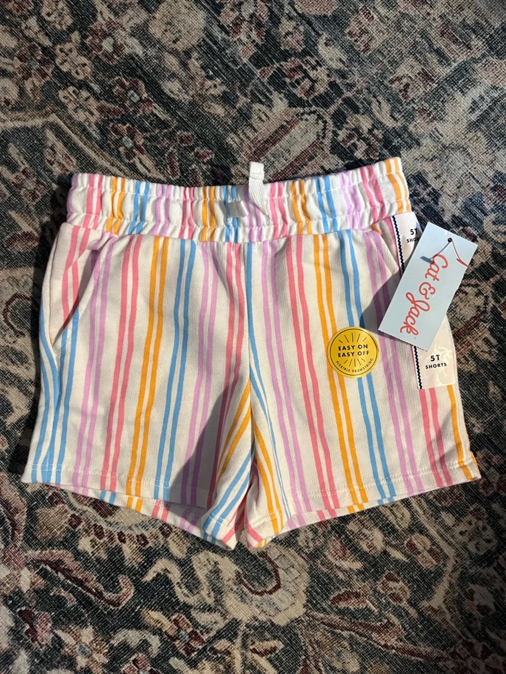 NWT Cat & Jack 5T Striped Shorts